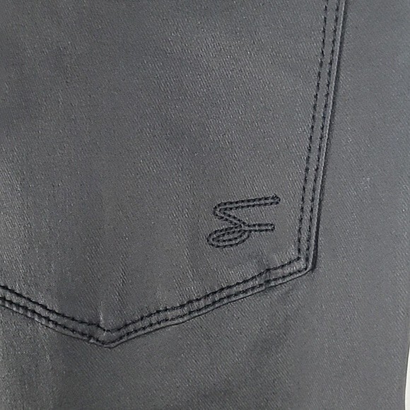 Seven 7 Black Ultra Skinny Faux Leather pants. Size 14. - Picture 8 of 11